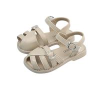 Girls' Sandals Closed Children's Summer Sandals Beach Non-Slip Sandals Kids Summer Shoes Breathable Schoolgirl Shoes, khaki, 1.5 UK