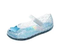 Girl's Sandals Comfort Mary Jane Dance Party Cosplay Shoe For Little Girls Princess Open Toe Strappy Sandals Slippers Shoes Sea Kids Slide Beach Park Casual Summer Autumn (Blue,12.5)
