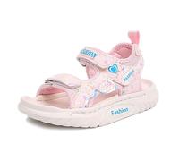 Girls Sandals Comfortable Summer Kids Platform Sandals Non-Slip Open Toe Sandal Breathable Casual Flat Beach Shoes for Holiday Pool Walking （2 Big Kids