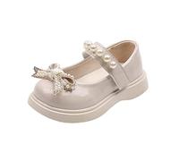 Girls Sandals For Summer Athletic Summer Shoes Toddler To Big Kids Low Heel Dress Pump Ankle Strap Bow Flower Duck Slippers School Size 3 Pink Sliders Beach Holiday Buckle (Beige,6)