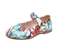 Girls Sandals Little Big Kids Heeled Princess Dress Up Shoes Queen Birthday For Dinosaur Slippers Baby Ballet Kids With Adjustable Back Strap & Anti-Slip Sole (Sky Blue,10.5)