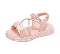 Girls Sandals Little Big Kids Kindergarten Elegant Summer Dress Shoes Pink Daisy Print Sandal House Slippers Kids Beach Wide Fit Wedge With Strappy Ankle Zipper For (Pink,11)