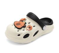 Girls Sandals Little Big Kids Open Toe Holiday Vacation Shoes Girl Leather Slippers School Boys Sliders with Strappy Ankle High Back Zipper Summer Autumn Children (Black,12.5)