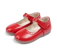 Girls Sandals Little Big Kids Open Toe Hook and Loop Closure Girl Summer Shoes Princess Sandal Strap Slip On Slippers Girls' Mary Jane Red Wedge for Party Halloween Cosplay (Red,11)