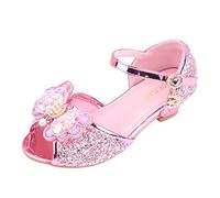 Girls Sandals Outdoor Shoes Low Heel Ankle Strap Open Toe Sandals Outdoor Slippers Sea Kids Cloud Sliders For Summer Indoor Summer Autumn Children Size 4 5 6 7 8 9 10 11 12 (Pink,3.5)