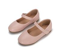 Girl's Sandals Queen Dress Up Shoes Little Girl Leather Sandals Slip On Slippers Girls Jazz Sparkly Bowknot Upper Rubber Sole White Pink Size Summer Autumn Children (Pink,8)