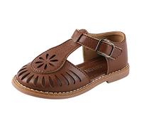 Girl's Sandals Queen Dress Up Shoes Toddler Girls Jelly Sandals Slip On Slippers Baby 12-18 Months Pink Sliders Silver Blue Purple White Summer Autumn Children (Brown,9)