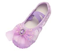Girls Sandals Uk Summer Open Toe Holiday Vacation Shoes Low Heels Open Princess Sandal Toddler Cute Flowers Slipper Black School Pool Sliders For Summer Indoor Outdoor (Purple,9.5)