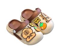 Girls Sandals Uk Summer Shoes Toddler/Little Kid Open Toe Flat Boys Cloud Shower Slippers Kids Sea Shoes Black Bowknot Upper Rubber Sole White Pink Size Summer Autumn (Khaki,12)