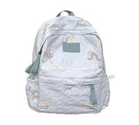 Girls School Backpack, Bow School Bags, Aesthetic Nylon Rucksack Handbags, Casual Laptop Book Bag Coquette Daypack Children's Backpacks for Ladies