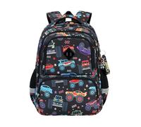 Girls School Backpack Large Capacity Multi Compartment Student Rucksack Lightweight Primary Grade Shoulder Bag Casual Kids Daypack with Side Pockets Children Learning Satchel