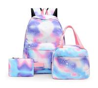 Girls School Backpack Schoolbag Laptop Bookbag Insulated Lunch Tote Bag Purse Teens Boys Kids Backpack Laptop (E, One Size)