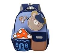 Girls School Bag, Children's Backpacks, Padded Shoulder Strap Wear-Resistant Large-Capacity Shockproof Stylish Easy-To Multi-Functional for School Commute Summer Camp