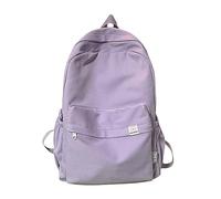 Girls School Bag Female Korean Version High School Students Cute Plain Backpack High School Student Large Capacity Backpack Small Backpacks, purple, Einheitsgröße, Tote Backpacks