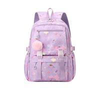 Girls School Bag - Minimalist Colorful Student Backpack With Multiple Compartments For Everyday Use - Lightweight Shoulder Daypack Daily Activities