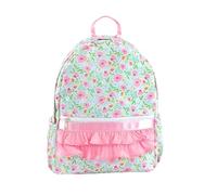 Girls School Bag National Style Printed Backpack, Large Capacity Waterproof Ruffled Student Backpack, Cute And Sweet Travel Bag