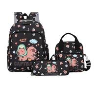 Girls School Bag, Personalised Kids Backpack, Ergonomic Back Cushion Compact Sturdy Soft Weight-Reducing Minimalist Playful Versatile Portable for School Commute Summer Camp