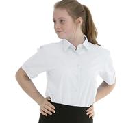 Girls School Blouse Plus Fit Short/Long Sleeve School Shirt Uniform Ages 3-18 Years