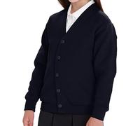 Girls School Cardigans Long Sleeves Stretchy Nice Looking Smart Cardigans for Age 3 to 13 (as8, Age, 11_Years, 13_Years, Regular, Navy)