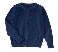 Girls School Knitted Cardigan Baby Girl Knit Cardigan Button Crew Neck Casual Open Front ShrugCardigan Baby Jacket Bolero Knitted Kids SchoolJumper (Navy, 11 12 Years)