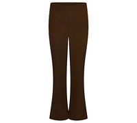 Girls' School Rib Hipster Trousers - Classic Bootleg Fit, Pull-On Style, Stretch Fabric - 100% Polyester