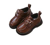 Girls School Shoes Classic PU Leather Comfort Dress Shoes, Rubble Sole Oxford Uniform Wedding Flats Ankle-High Smart Brogue Shoe Formal Comfort Footwear UK