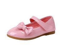 Girls School Shoes Non Slip Rubber Sole Leather Princess Round Toe Ballet Dance Shoes Breathable Lining Durable Construction Mary Janes