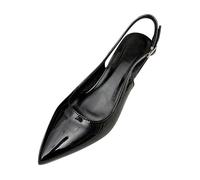 Girls' School Shoes Summer New Leopard Print Pointed High Heel Temperament Single ary Jane Shoes Women Size 6 Black