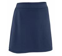 Girls School Skort - 2-in-1 Smart Uniform Skirt with Built-in Stretchy Shorts - Flat Front, Non-Pleated & Pocket-Free - PE, Sports & Daily Wear (UK, Age, 11 Years, 12 Years, Regular, Navy)