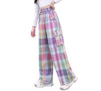 Girls School Trousers Toddler Flower Sweatpant Cute&Fashionable Pattern Pull Bootleg Style Hip Hop Kid Y2k Vintage Joggers Trendy Clothes for Teen Pink