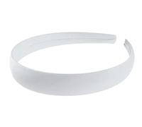 GIRLS School Uniform Birthday Party Wedding Flower Girl Special Occasion Hair Accessories Plain Satin 2cm Short Long Hair Headband Alice Band Hairband (Silver, 2cm)