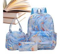 Girls Schoolbag Stationery Carrier With Lunch Bag Comute Carr Pencil Pouch | School Girls Students Backpack for Teens Students Young Chidren Summer Camp Picnic Library Day Trips