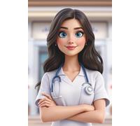 Girl's Secret Diary by D'ia Luna: Cute Notebook for Doctors, 200-Page Lined Hardcover Journal, 6x9: Perfect Gift for Birthday, Valentine's Day, ... and Any Occasion for Girls, Kids, and Women