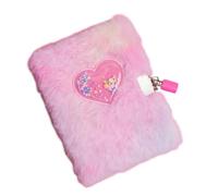 Girls Secret Diary - Heart Shaped Lock, Journal with Key, Cuddly Fabric Writing, Notebook for Kids | Private Keepsake for Girls Ages 6-12 Years Daily Entries Hidden Treasures 6-12 Years Old Secure