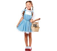 Girls Sequin Dorothy Dress Costume The Wizard Of Oz Emerald City Fancy Dress