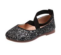 Girls Sequins Infant Toddler Kids Baby Dancing Bling Shoes Size 4