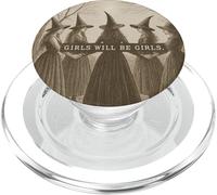 Girls shall Girls witch coven vintage art PopSockets PopGrip for MagSafe