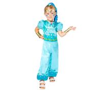 Girls Shimmer and Shine Shine Costume Fancy Dress Outfit