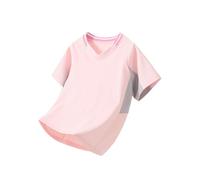 Girls Shirts, Gym Lightweight Short Sleeve Workout Tshirts Teens Casual Stretchy Crewnneck Summer Tops Comfy Breathable Cute Everyday Wear Sports Activewear 13-14 Years Pink