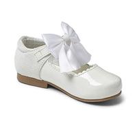 Girls Shoes, Smart Shoes, Mary Jane Shoes, Toddler Shoes, Baby Shoes, Spanish Style, Rollybaby, Cristy (8 UK / 25 EU, White)