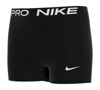 NIKE Girls Dry Fit 3in Shorts, Black/(White)001, M 10-12 Years UK EU