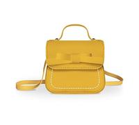 Girls Shoulder Bag Little Girls Handbag with Bow Knot Mini Flap Bag Purse Small Wallet Bag Crossbody Bag for Girls Kids Toddler Age 2-5 Years Old Height 80-110cm/31.5"-43.3" (Yellow)