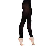 Girls Silky Dance 60 Denier Footless Tights Black 5-7 Years