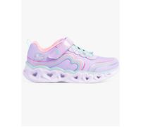 Girl's Skechers 302689L/LVMT HEART LIGHTS - RETRO HEARTS Girls Trainers Lavender/Multi - Size: UK 9.5 small kids