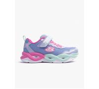 Girl's Skechers 303717L/PWMT S-LIGHTS: TWISTY GLOW Girls Trainers Periwinkle/Multi - Purple - Size: UK 2 older kids