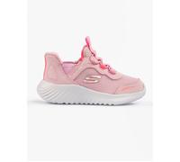 Girl's Skechers BOUNDER - SIMPLE CUTE Girls Trainers Light Pink - Size: UK 8 small kids