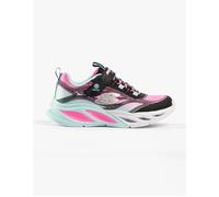 Girl's Skechers COSMIC GLOW Girls Trainers Black Multi - Size: UK 1.5 older kids