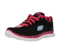 Girls Skechers Lace Up Gel Infused Memory Foam Flexible Trainers Island Style