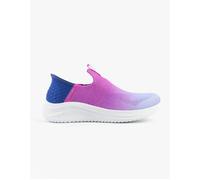 Girl's Skechers ULTRA FLEX 3.0 - COLOR BOOST Girls Trainers Navy/Purple - Blue