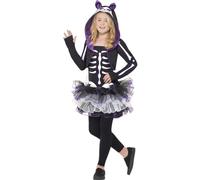 Girls Skelly Cat Costume Halloween Outfit - Age 13+ US Age 13+, Childs -> Age 13